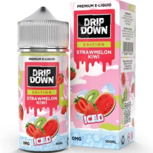 Drip Down Straw Melon Kiwi Iced 100ml